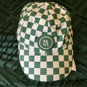 Fore All Cass Hat Green and White Checkered